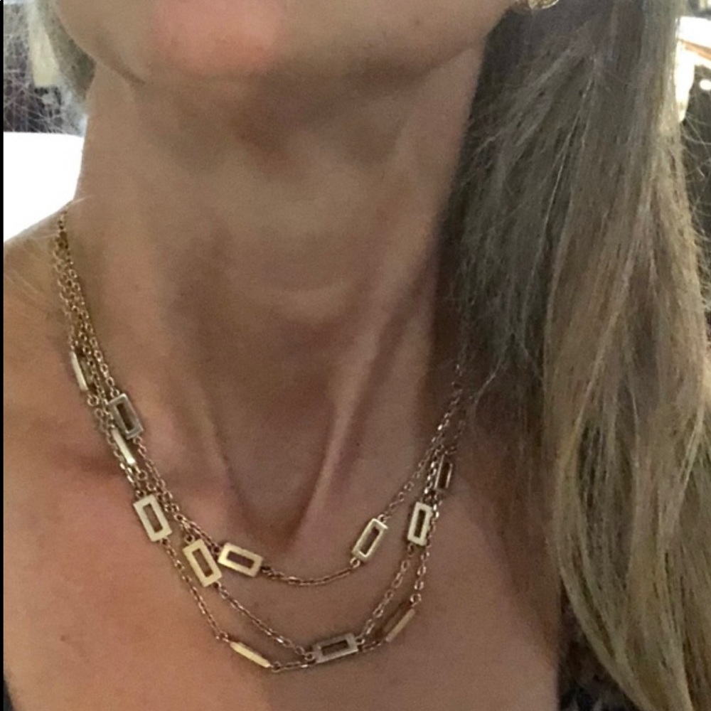 Gold multi-strand necklace